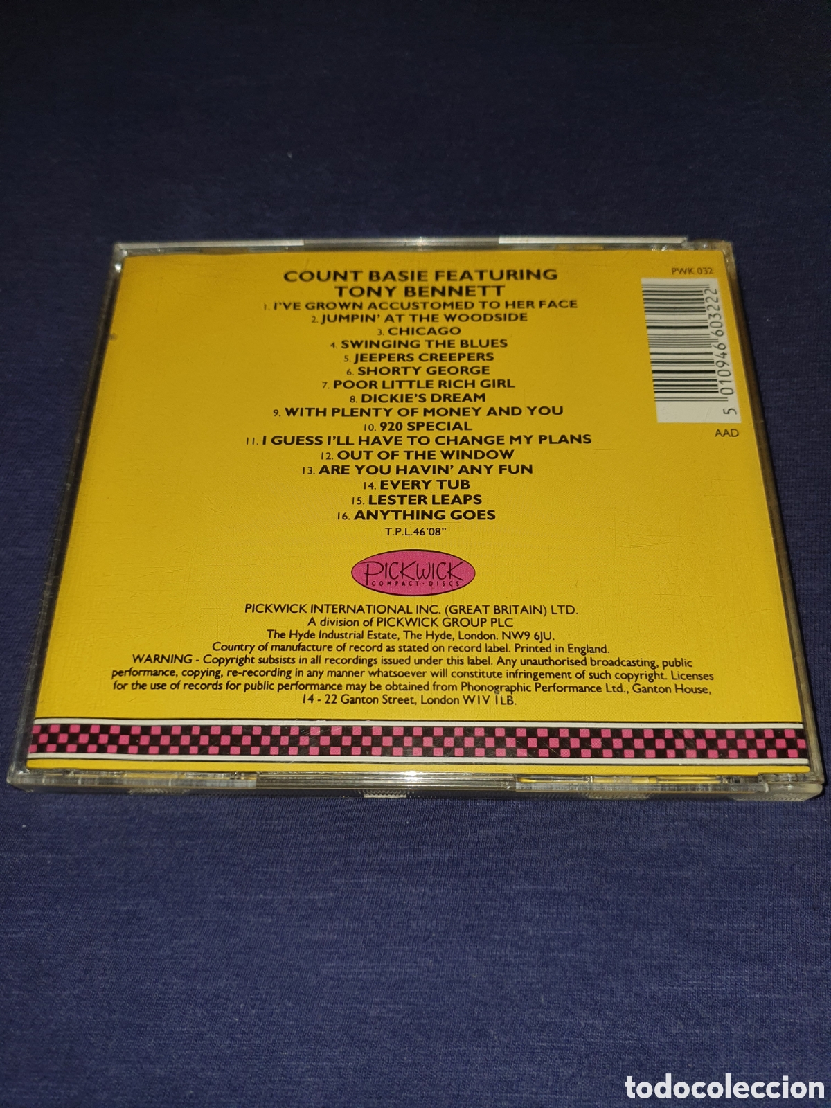 CDs de m&uacute;sica: Count Basie featuring Tony Bennett - Foto 2