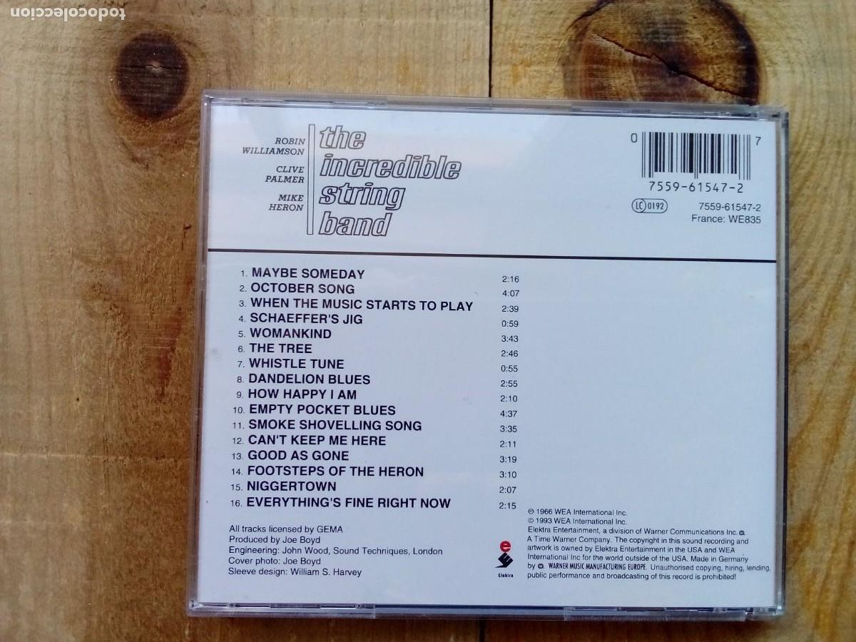 CDs de m&uacute;sica: The incredible string band. The Incredible String Band. CD - Foto 2