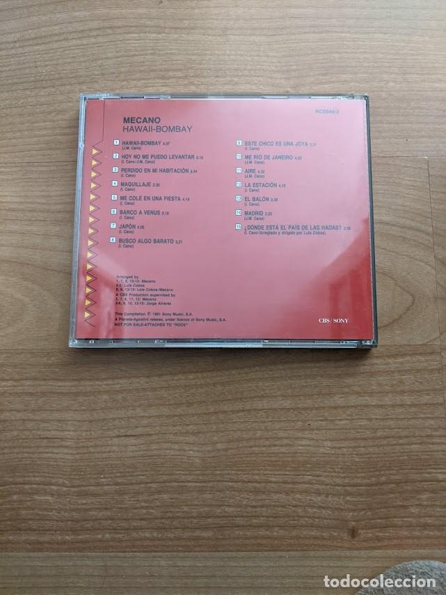 CDs de m&uacute;sica: COMPACT DISC MECANO HAWAI BOMBAY - Foto 2