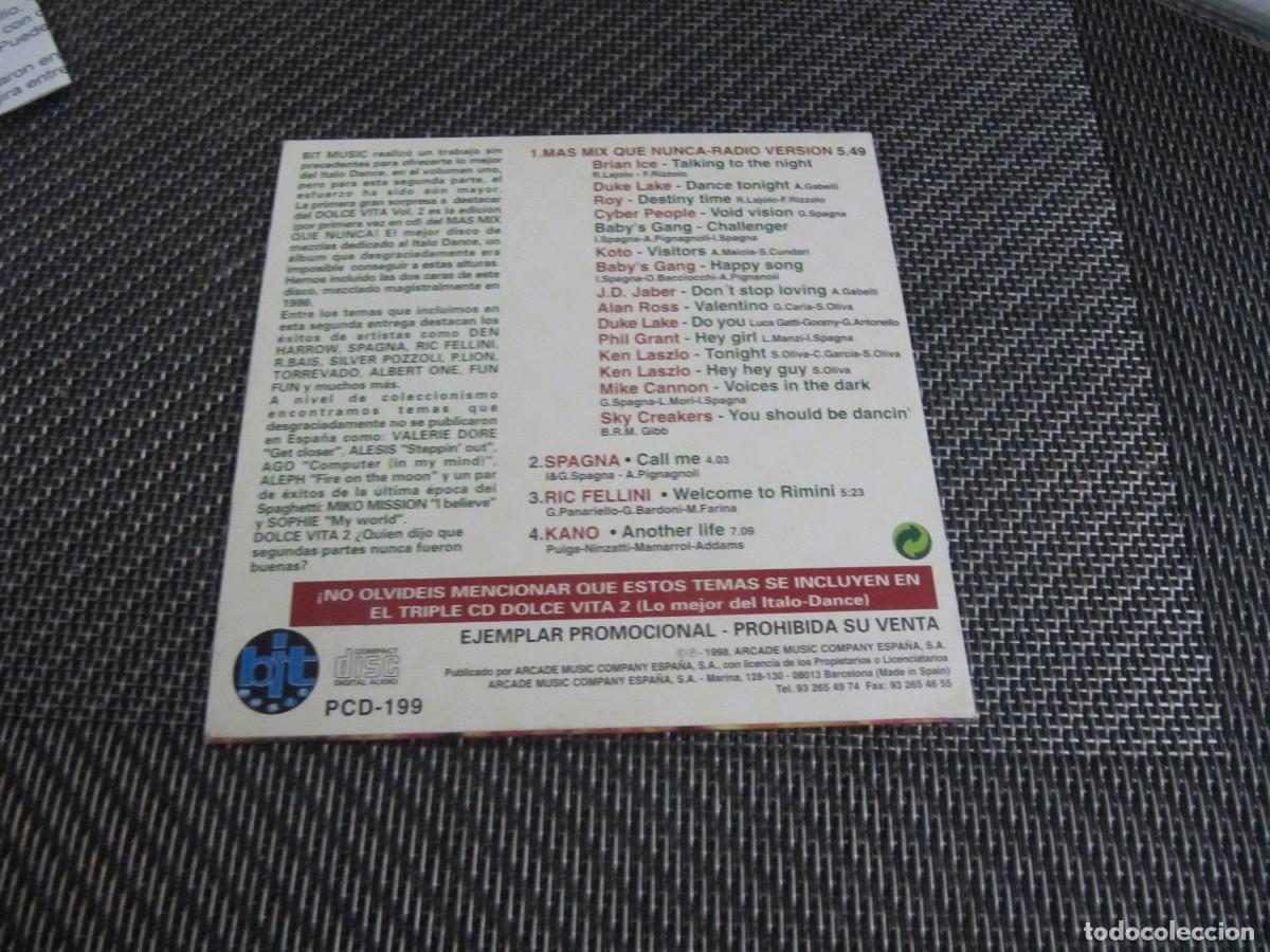 CDs de m&uacute;sica: Dolce Vita Vol. 2 cd promo - Foto 2