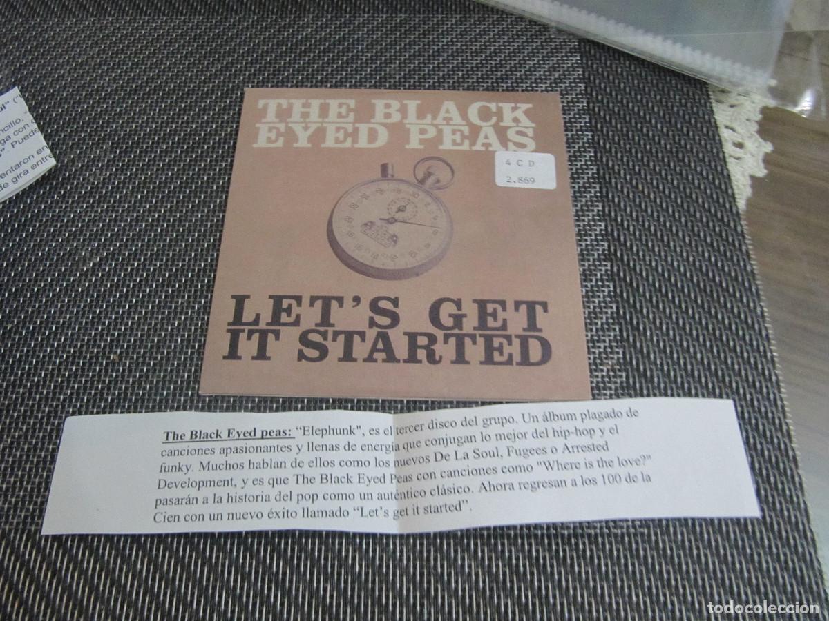 Music CDs: PROMO CD SINGLE CADENA 100- THE BLACK EYED PEAS - LET'S GET IT STARTED