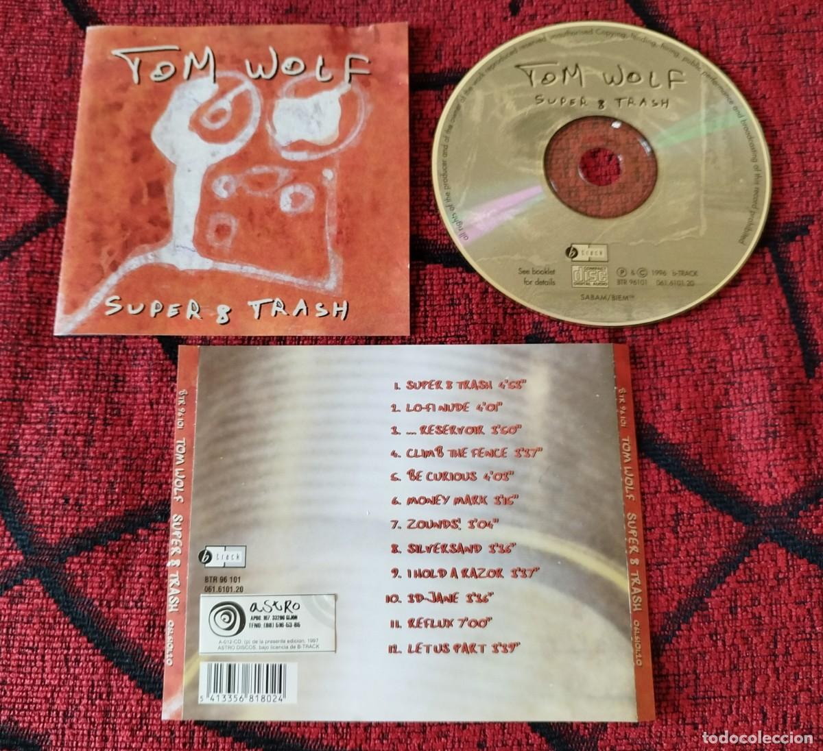 CDs de m&uacute;sica: TOM WOLF ** Super 8 Trash ** CD ORIGINAL 1996 - Foto 1