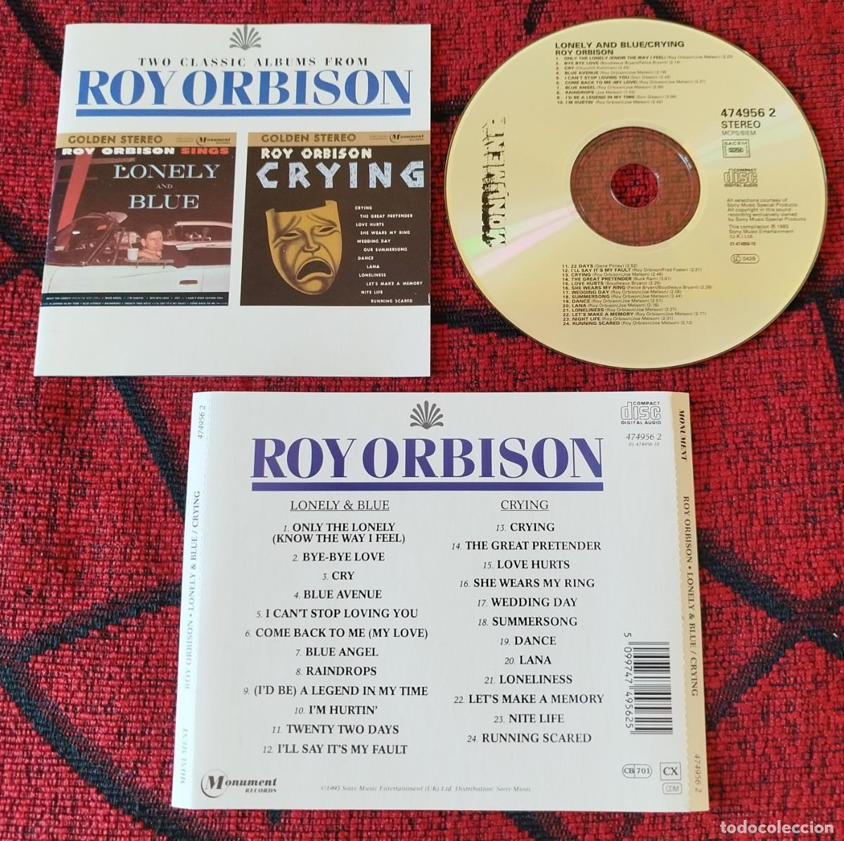 CDs de m&uacute;sica: ROY ORBISON ** Lonely Blue / Crying ** CD 1993 UK - Foto 1