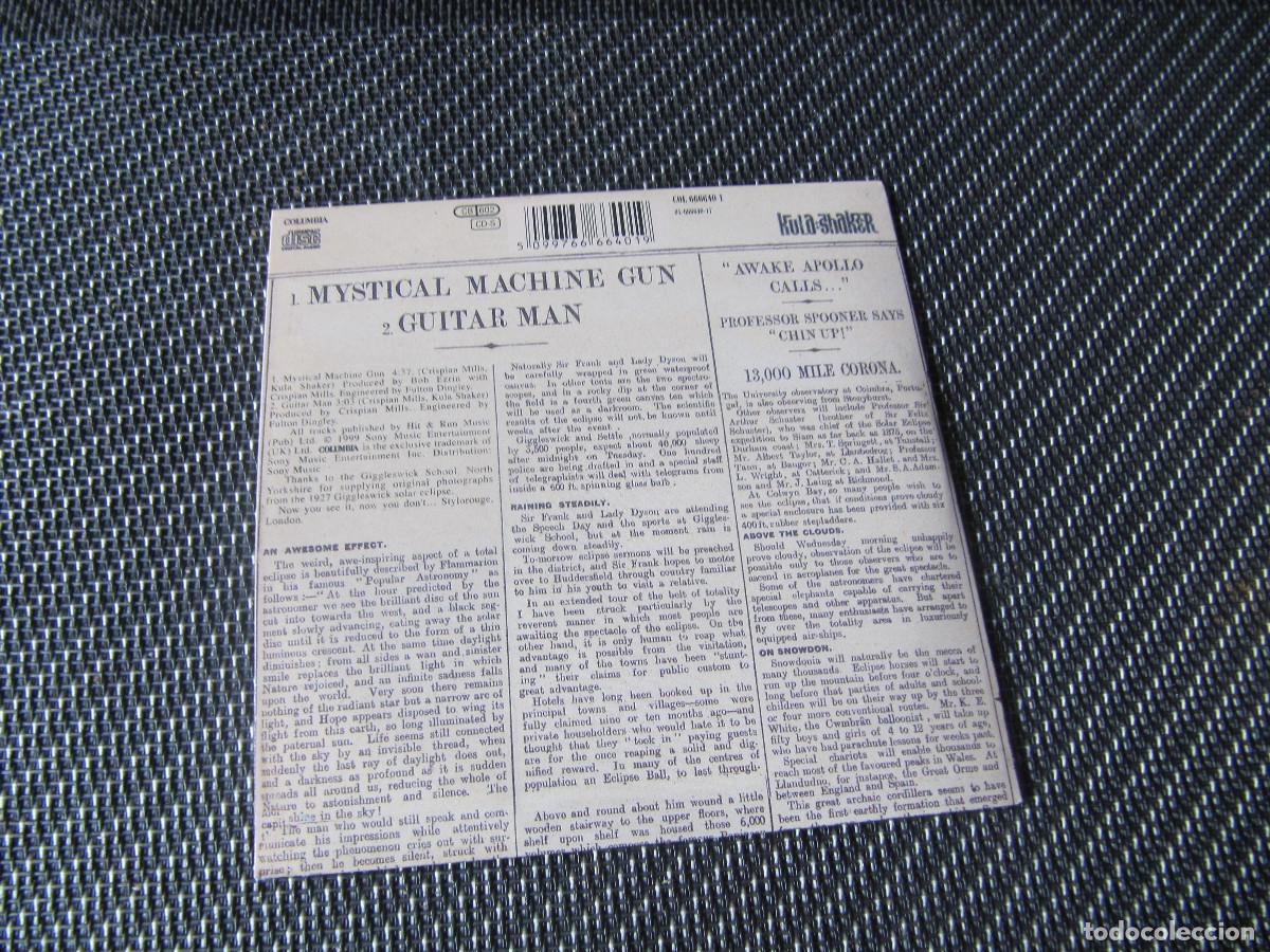 CDs de m&uacute;sica: KULA SHAKER &rdquo;MYSTICAL MACHINE GUN&rdquo; CD SINGLE - Foto 2