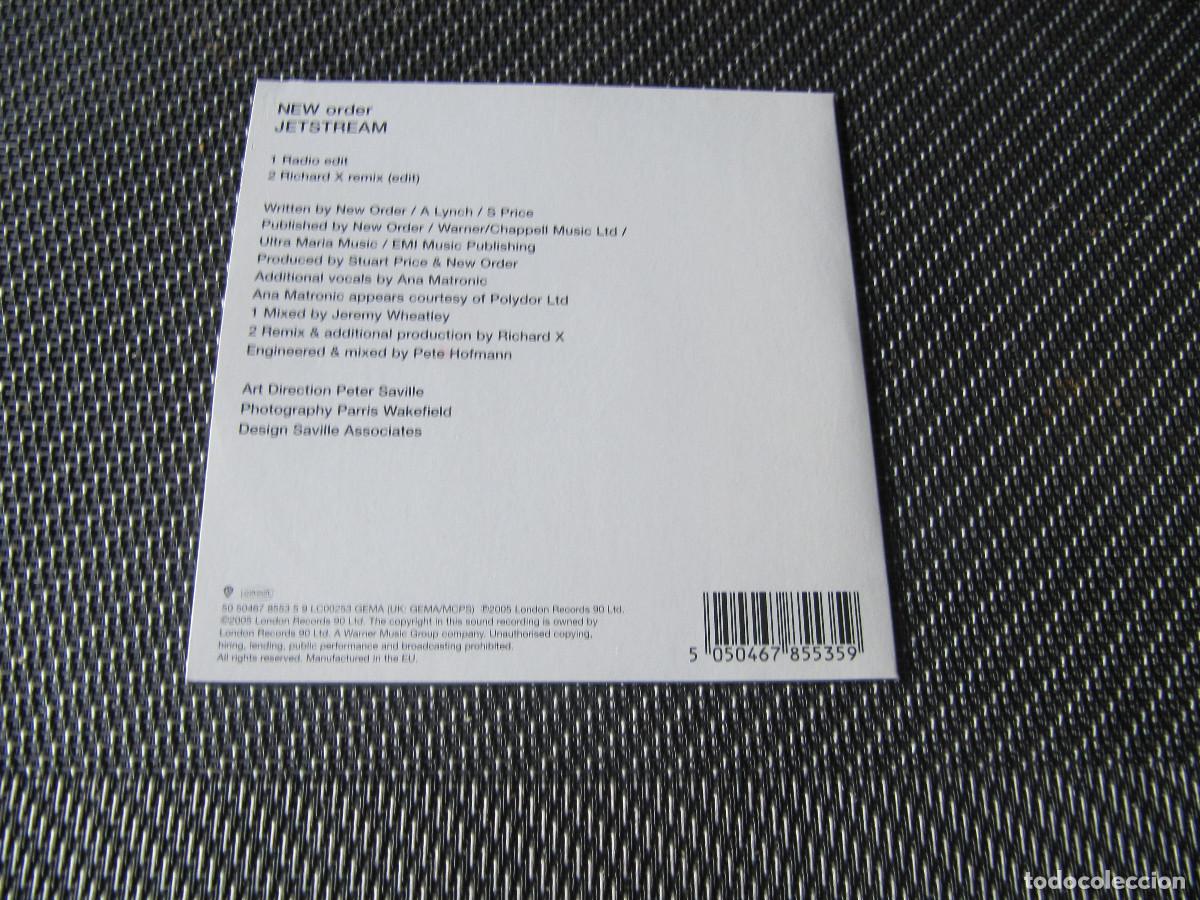CDs de m&uacute;sica: New Order - Jetstream - cd promocional - Foto 2