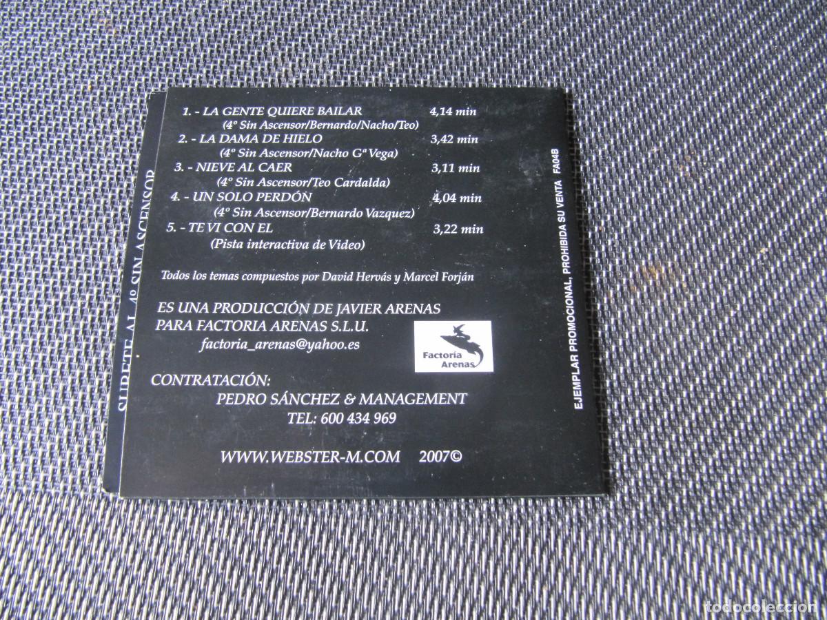 CDs de m&uacute;sica: CUARTO SIN ASCENSOR - NACHA POP, COMPLICES, REFRESCOS - EP CD - Foto 2