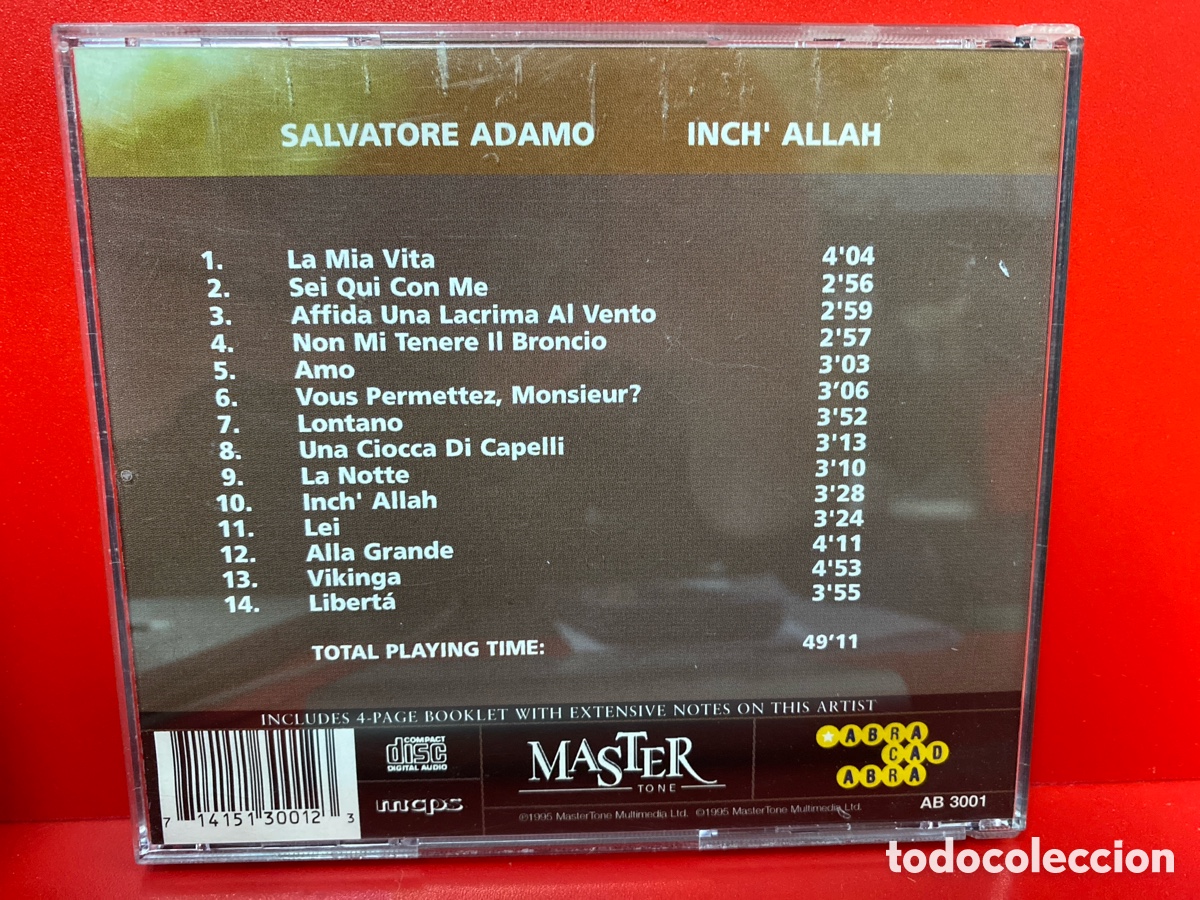 CDs de m&uacute;sica: Adamo - Inch Allah (CD, Comp) - Foto 2