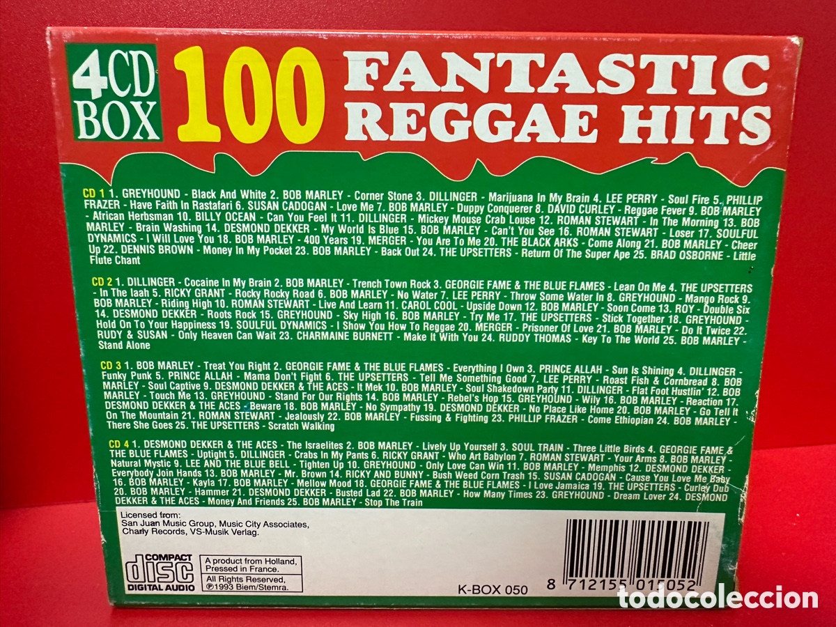 CDs de m&uacute;sica: Various - 100 Fantastic Reggae Hits (4xCD, Comp) - Foto 3