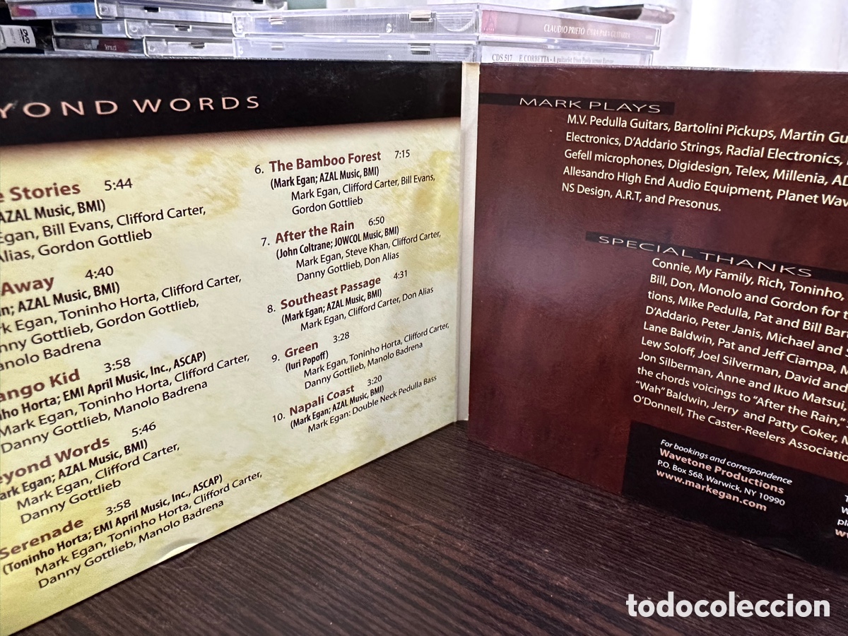 CDs de m&uacute;sica: Mark Egan - Beyond Words (CD, Album, Digipack) - Foto 3