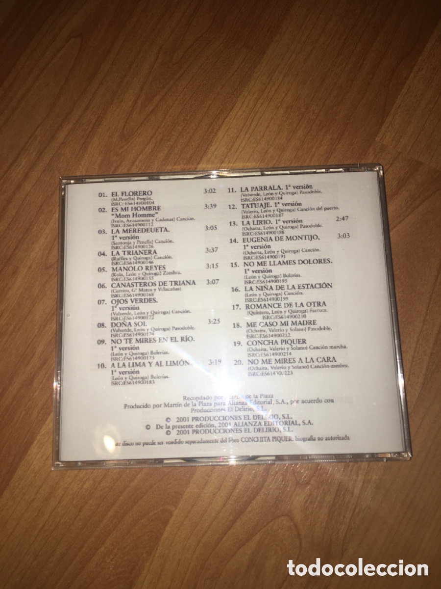 CDs de m&uacute;sica: Conchita Piquer - Grandes &eacute;xitos - Foto 3