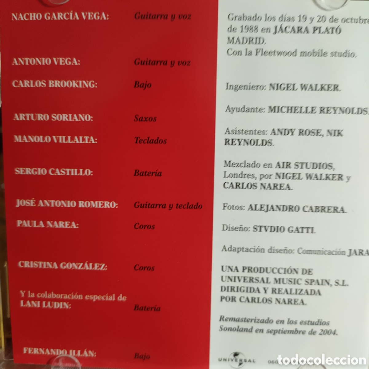 CDs de m&uacute;sica: Nacha Pop &ndash; Nacha Pop 80-88. CL - Foto 3