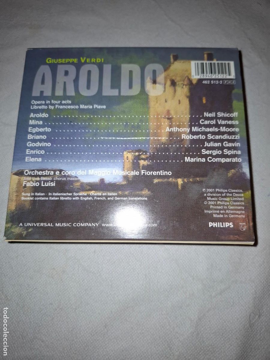 CDs de m&uacute;sica: GIUSEPPE VERDI: AROLDO (PHILIPS - 2CD) - Foto 2