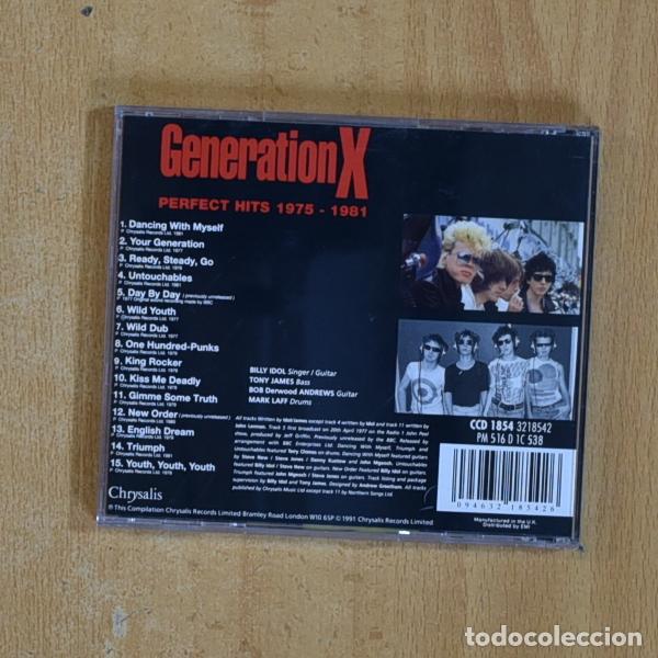 CDs de m&uacute;sica: GENERATION X - PERFECT HITS 1975 / 98- CD - Foto 2