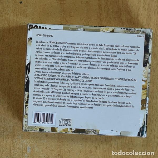 CDs de m&uacute;sica: VARIOS - DISCOS DEDICADOS - CD - Foto 2