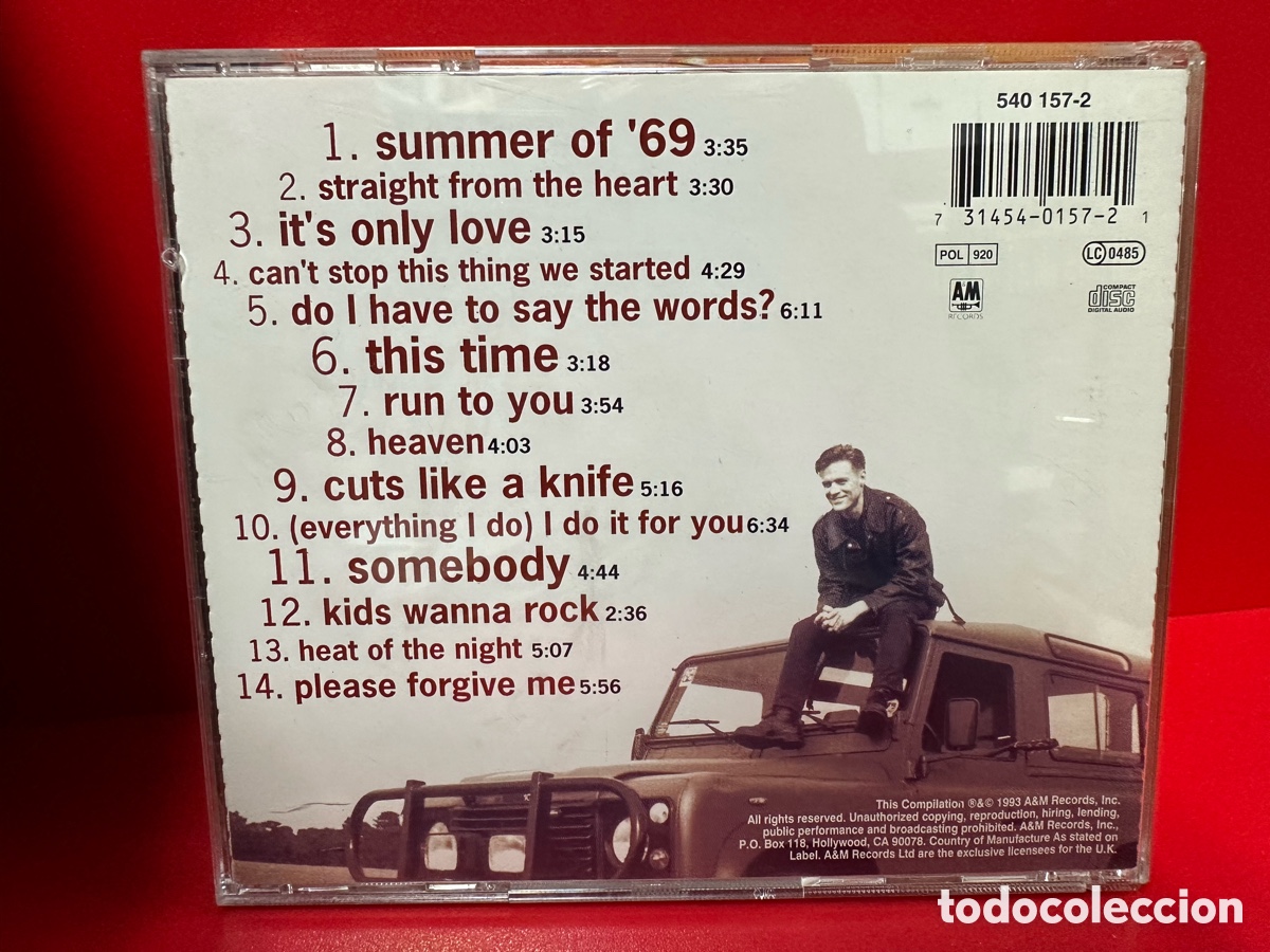 CDs de m&uacute;sica: Bryan Adams - So Far So Good (CD) - Foto 2