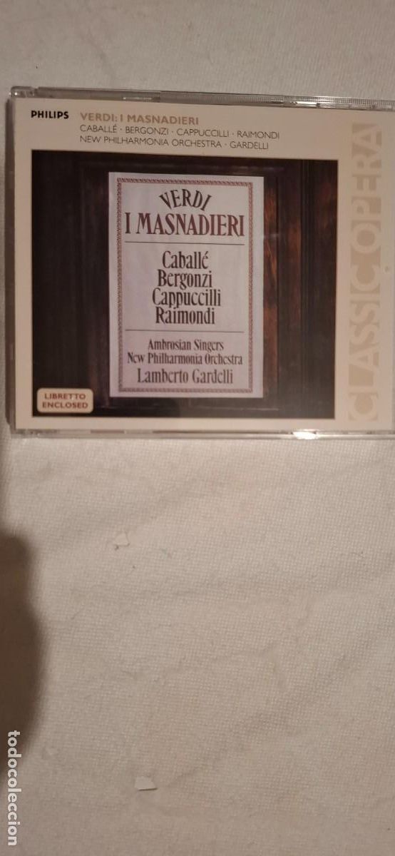 CDs de m&uacute;sica: GIUSEPPE VERDI: I MASNADIERI (PHILIPS-2 CD) - Foto 1