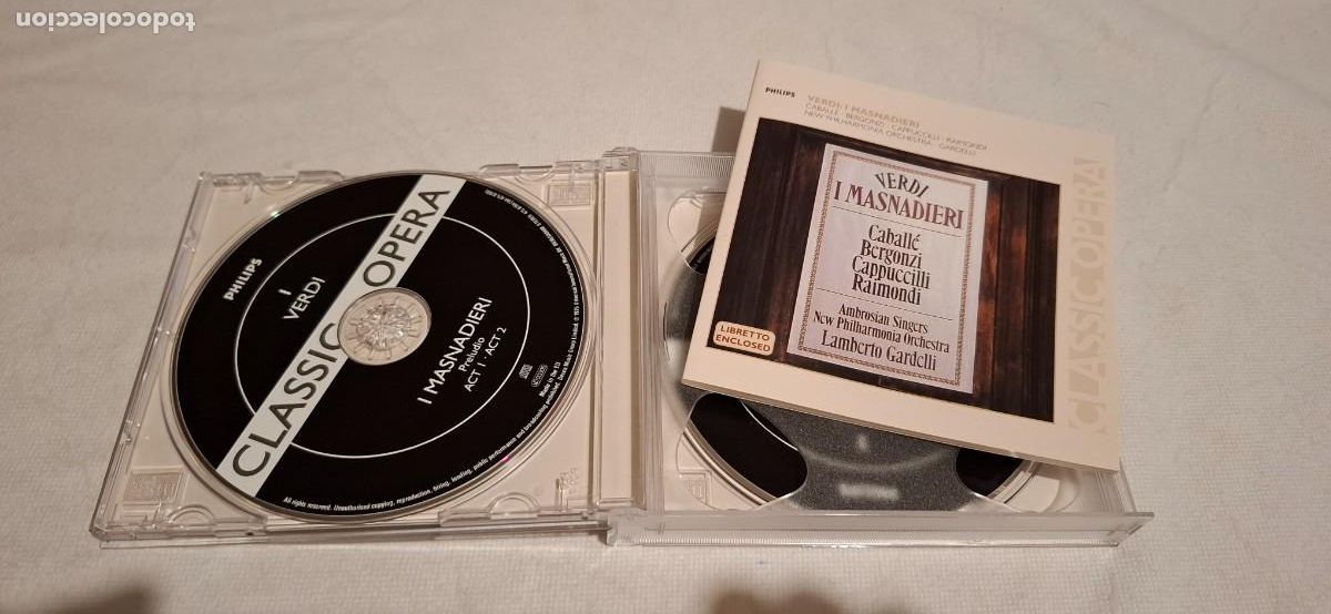 CDs de m&uacute;sica: GIUSEPPE VERDI: I MASNADIERI (PHILIPS-2 CD) - Foto 3