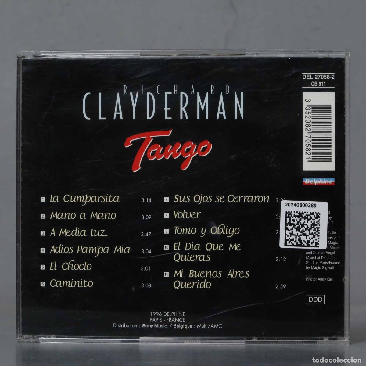 CDs de m&uacute;sica: CD. Richard Clayderman &ndash; Tango - Foto 2