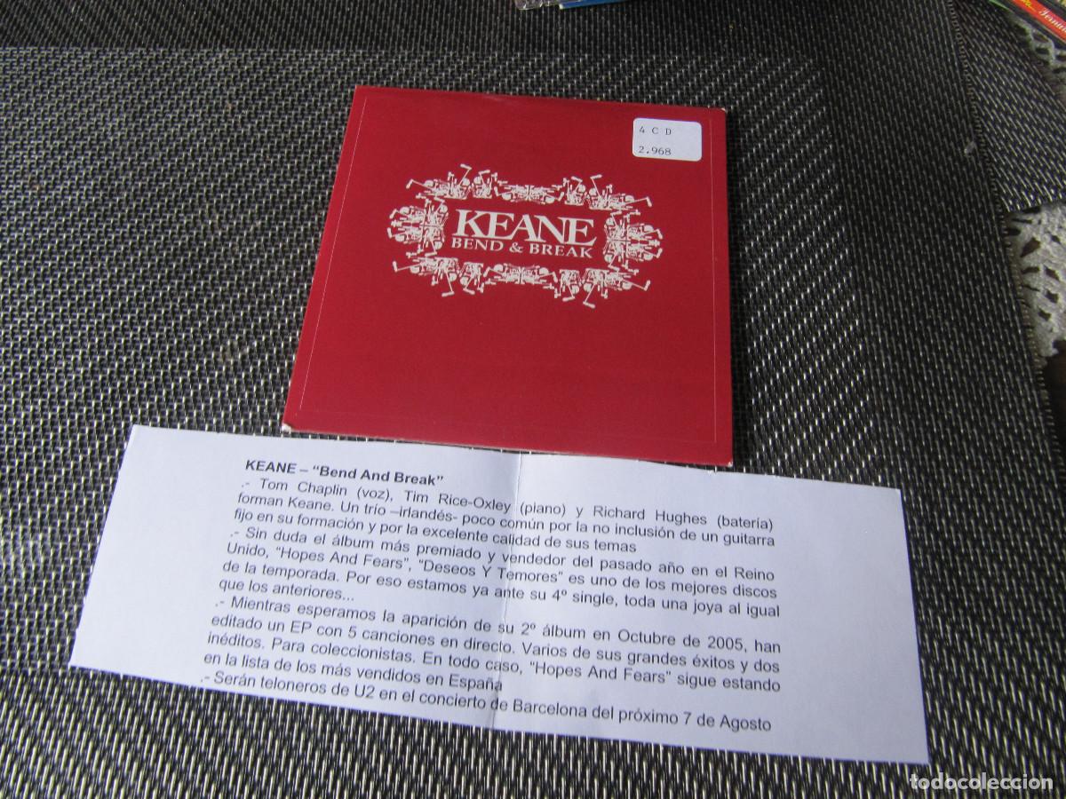 CDs de m&uacute;sica: Keane - Bend & break. Cd single CADENA 100 - Foto 1