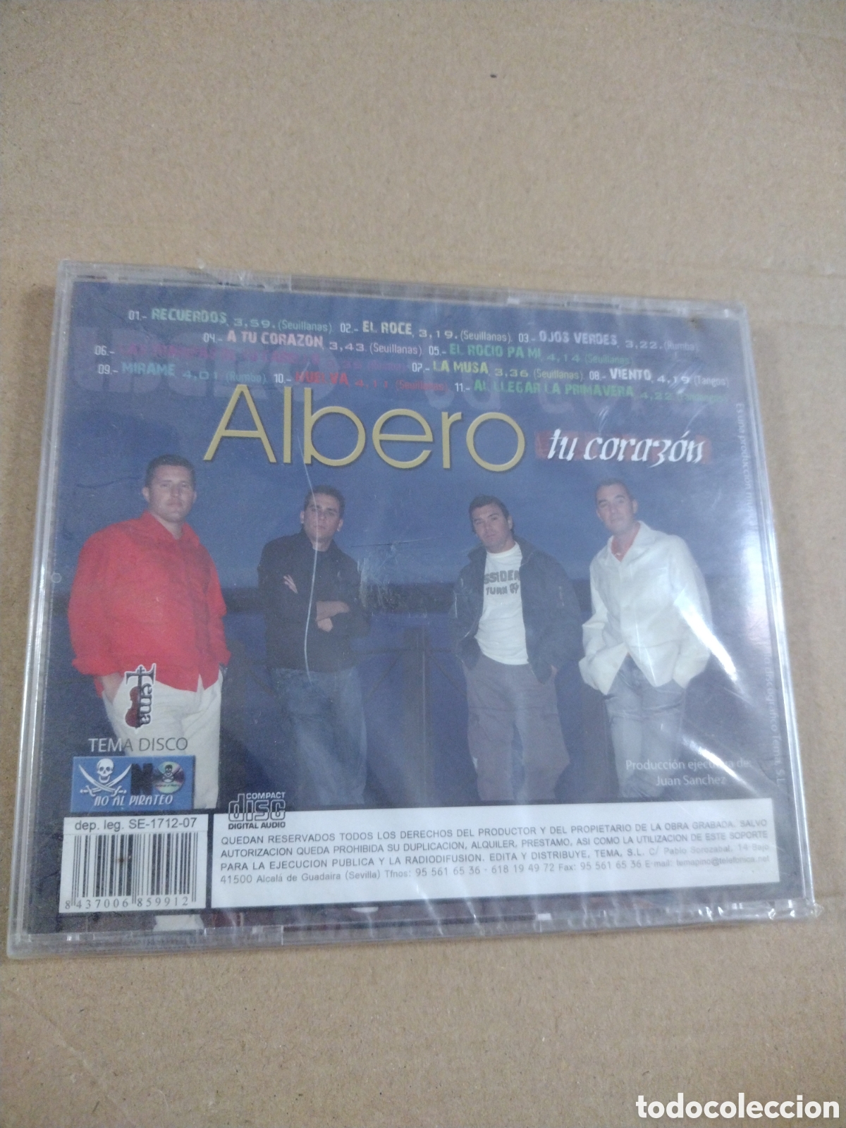 CDs de m&uacute;sica: ALBERO. TU CORAZON. PRECINTADO. CD. Precintado - Foto 2
