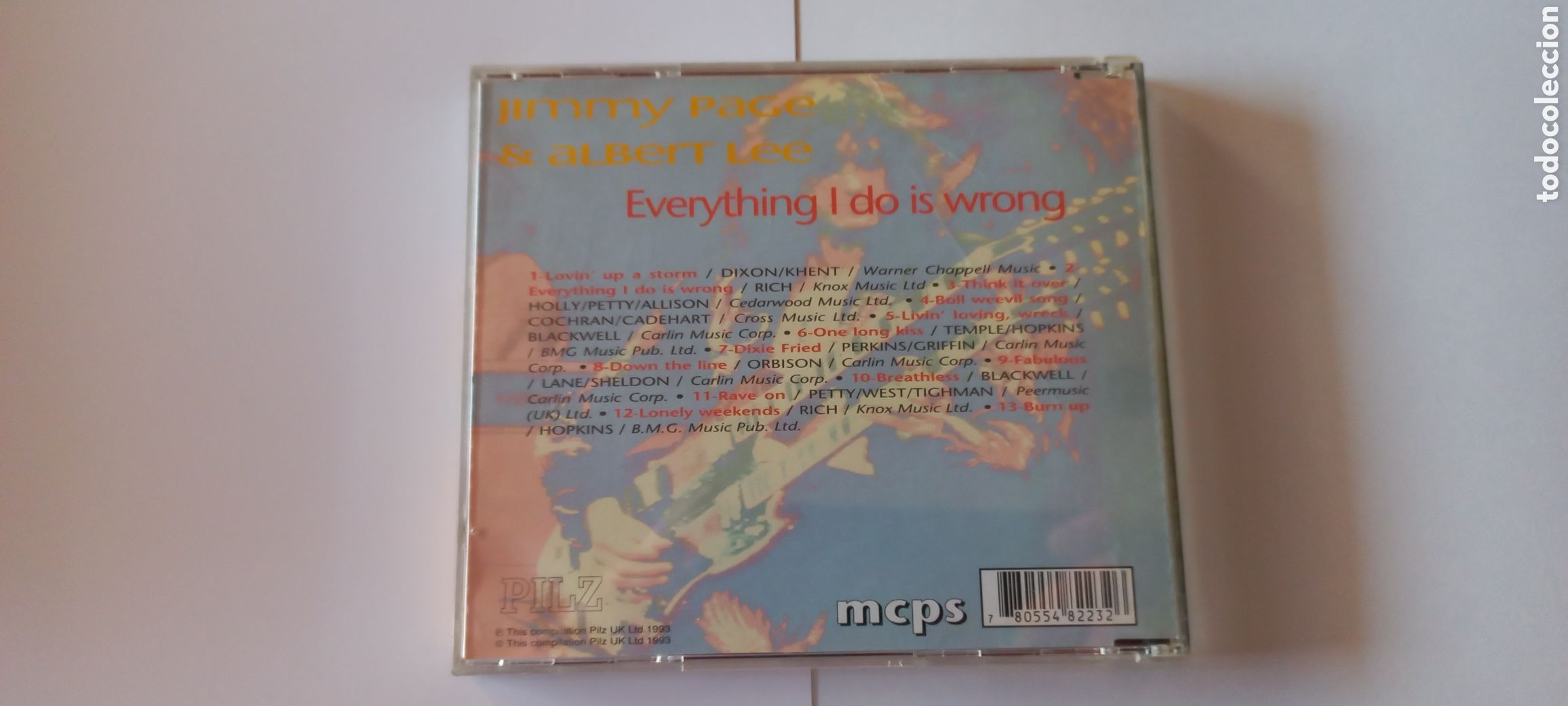 CDs de m&uacute;sica: Jimmy Page & Albert Lee CD Everything I do is wrong CD como nuevo - Foto 2