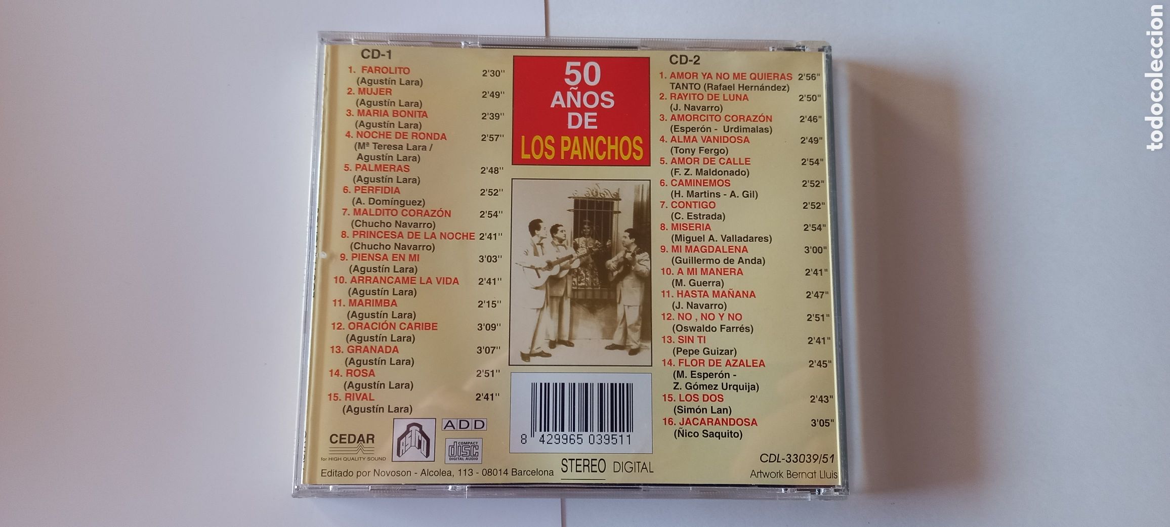 CDs de m&uacute;sica: Los Panchos 2 CD 30 tracks 50 a&ntilde;os de &eacute;xitos - Foto 2