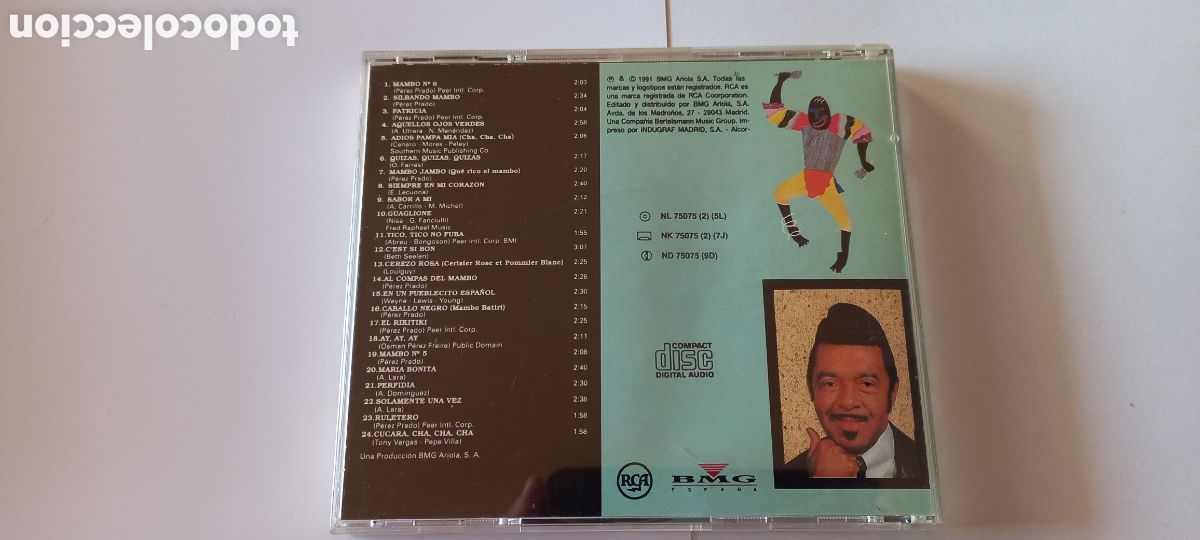 CDs de m&uacute;sica: P&eacute;rez Prado CD El rey del mambo 24 tracks - Foto 2
