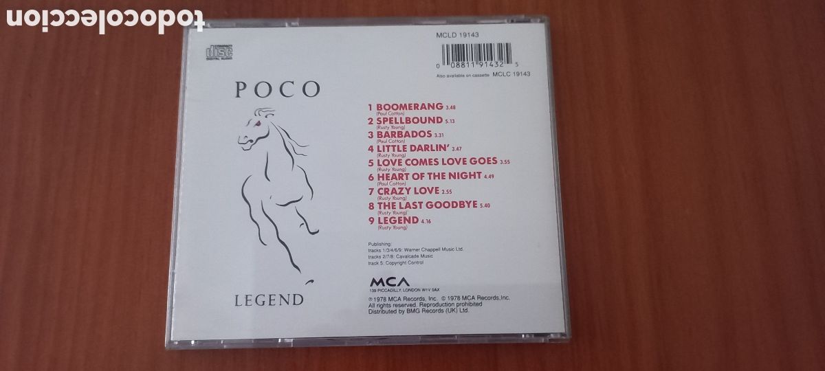 CDs de m&uacute;sica: Poco CD Legend como nuevo - Foto 2