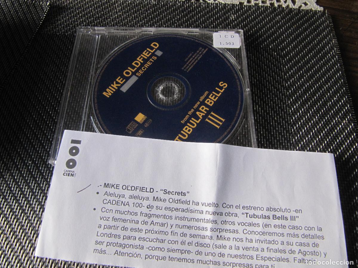 CDs de m&uacute;sica: Mike Oldfield &ndash; Secrets. CD, Single CADENA 100 - Foto 1