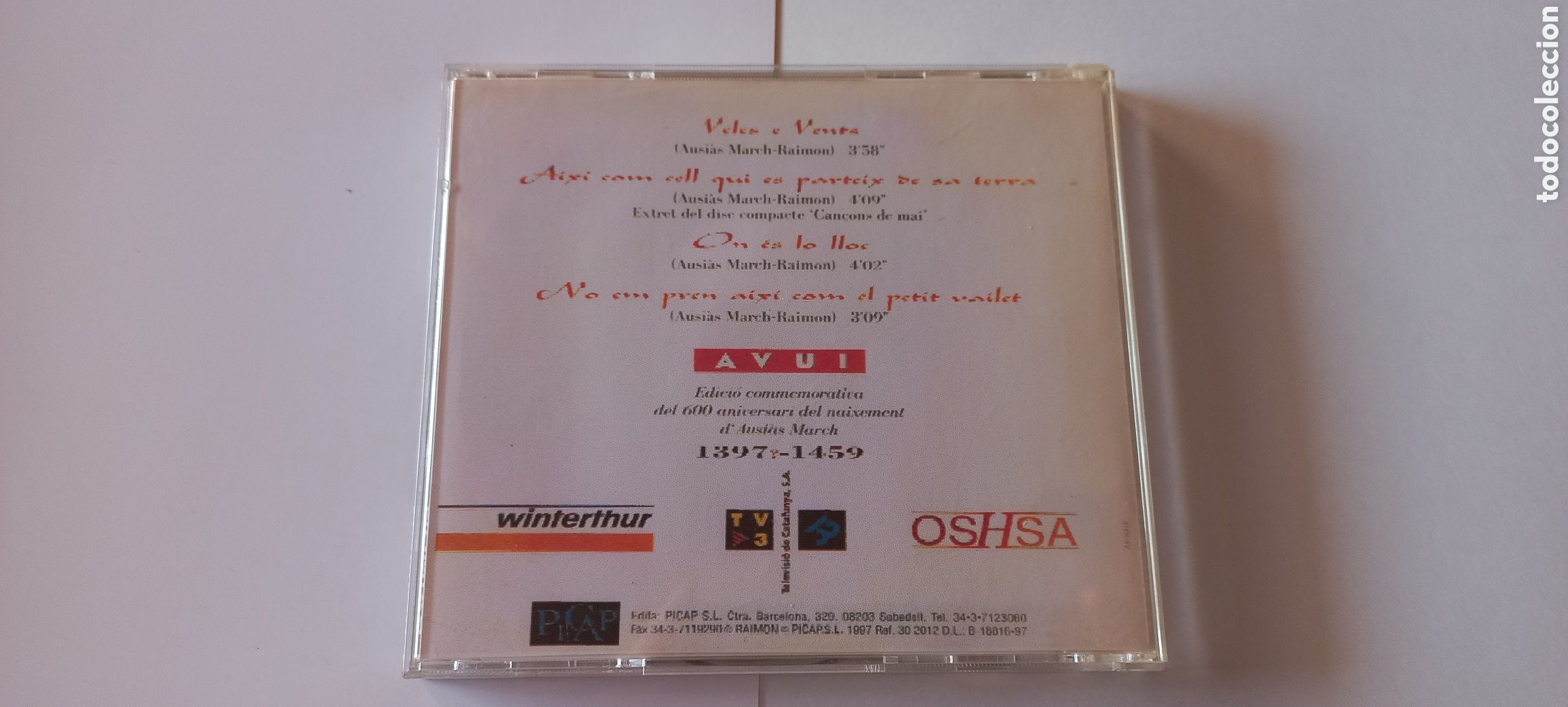 CDs de m&uacute;sica: Raimon cd Veles e Vents cd como nuevo - Foto 2