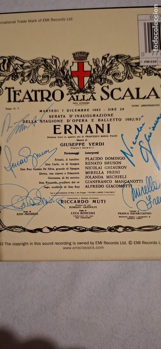 CDs de m&uacute;sica: GIUSEPPE VERDI: ERNANI (EMI - 2cd) - Foto 2