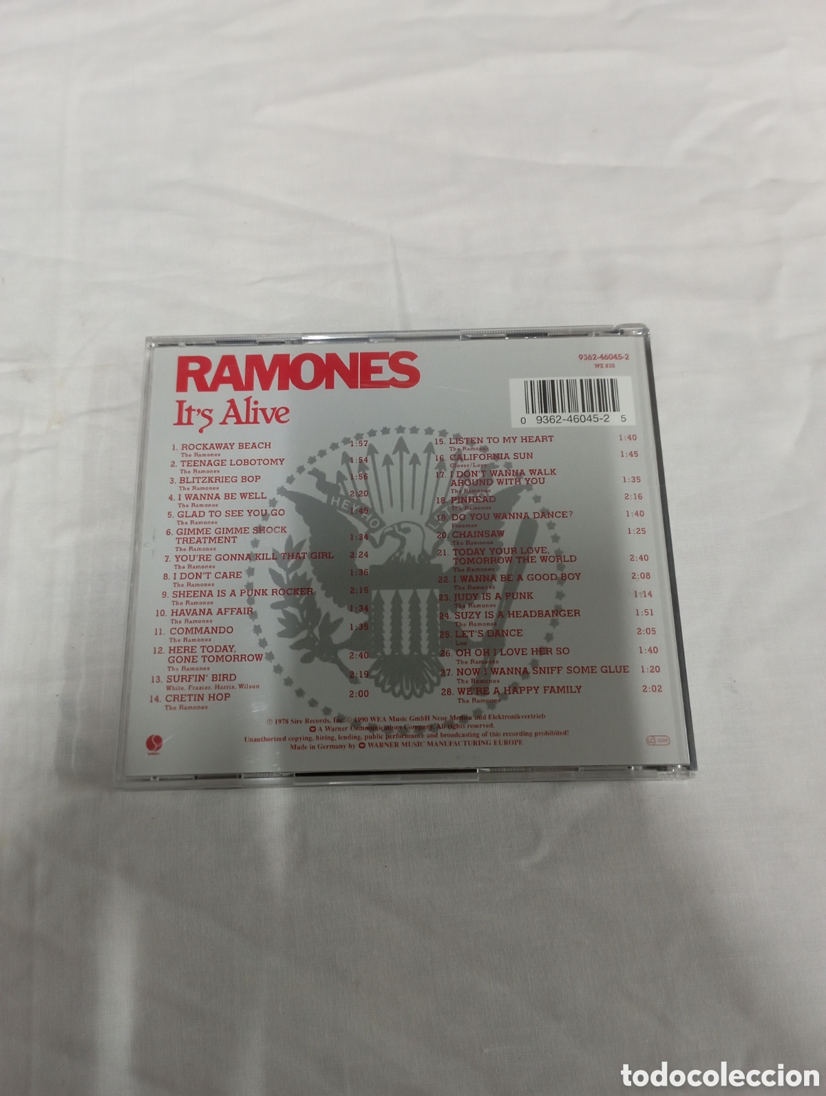 CDs de m&uacute;sica: Ramones Its alive sire - Foto 2