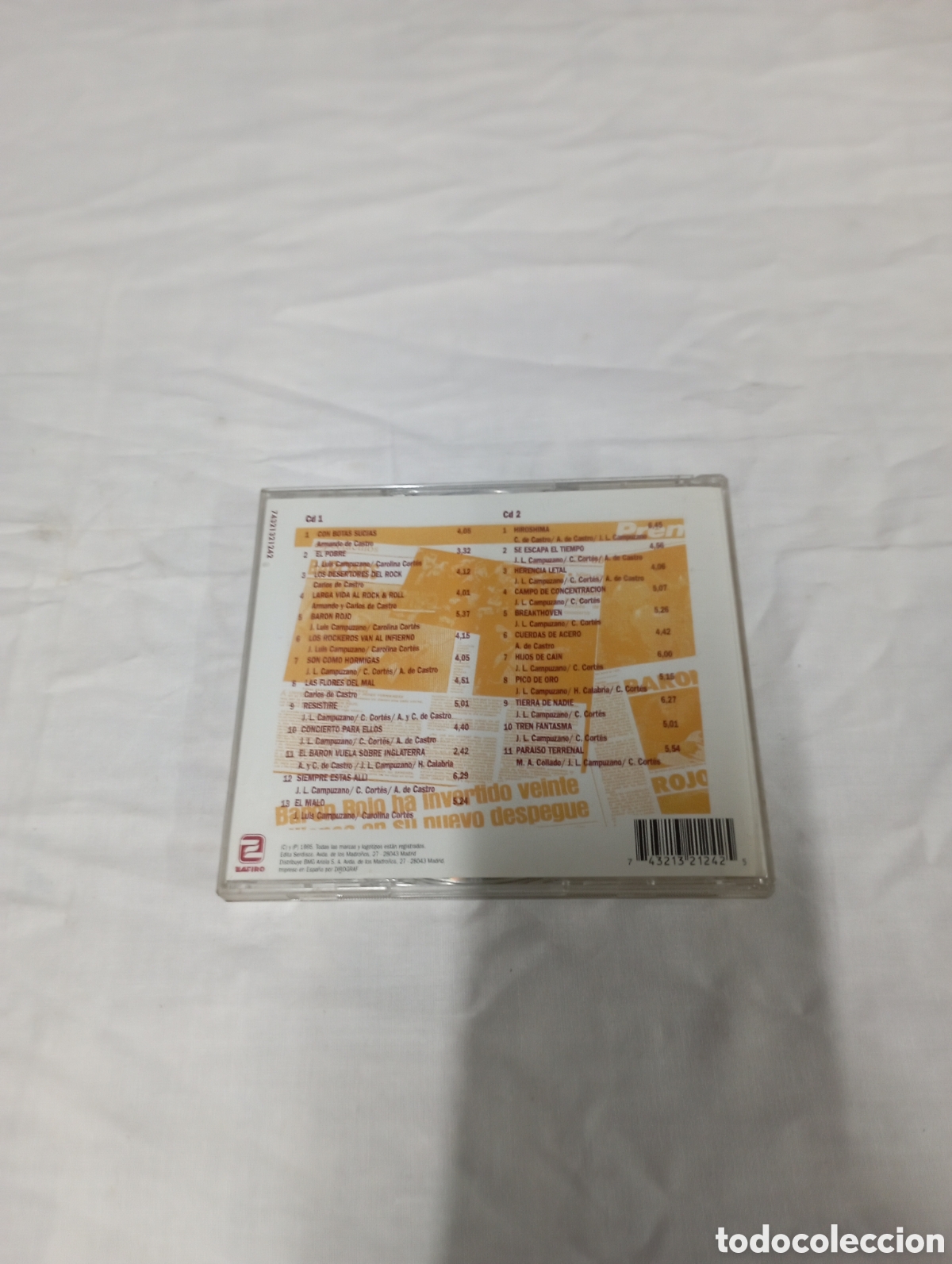 CDs de m&uacute;sica: Baron Rojo larga vida al baron - Foto 2