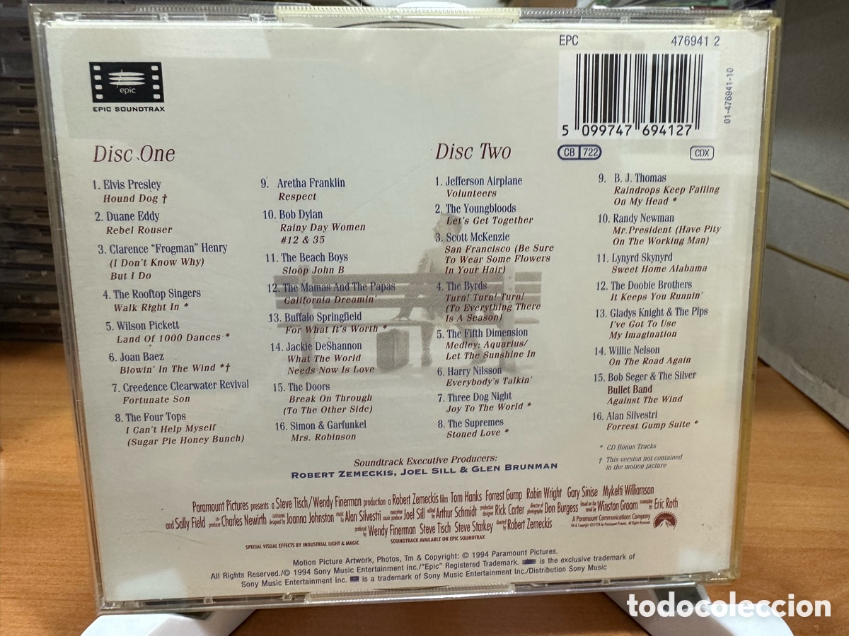 CDs de m&uacute;sica: Forrest Gump (The Soundtrack) (2xCD, Comp) - Foto 2