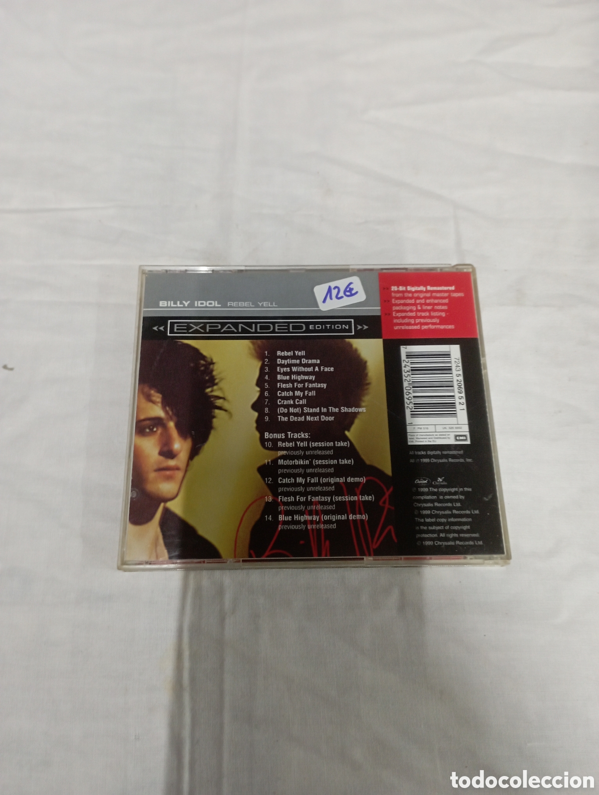 CDs de m&uacute;sica: Billy Idol rebel yell - Foto 2
