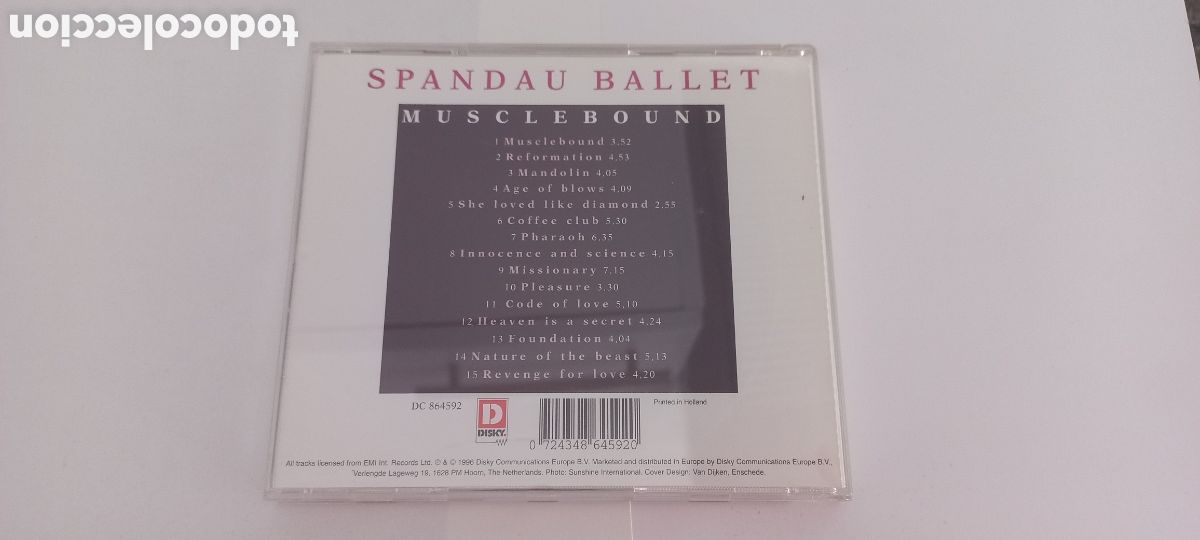 CDs de m&uacute;sica: Spandau Ballet CD Muscle Bound CD como nuevo - Foto 2