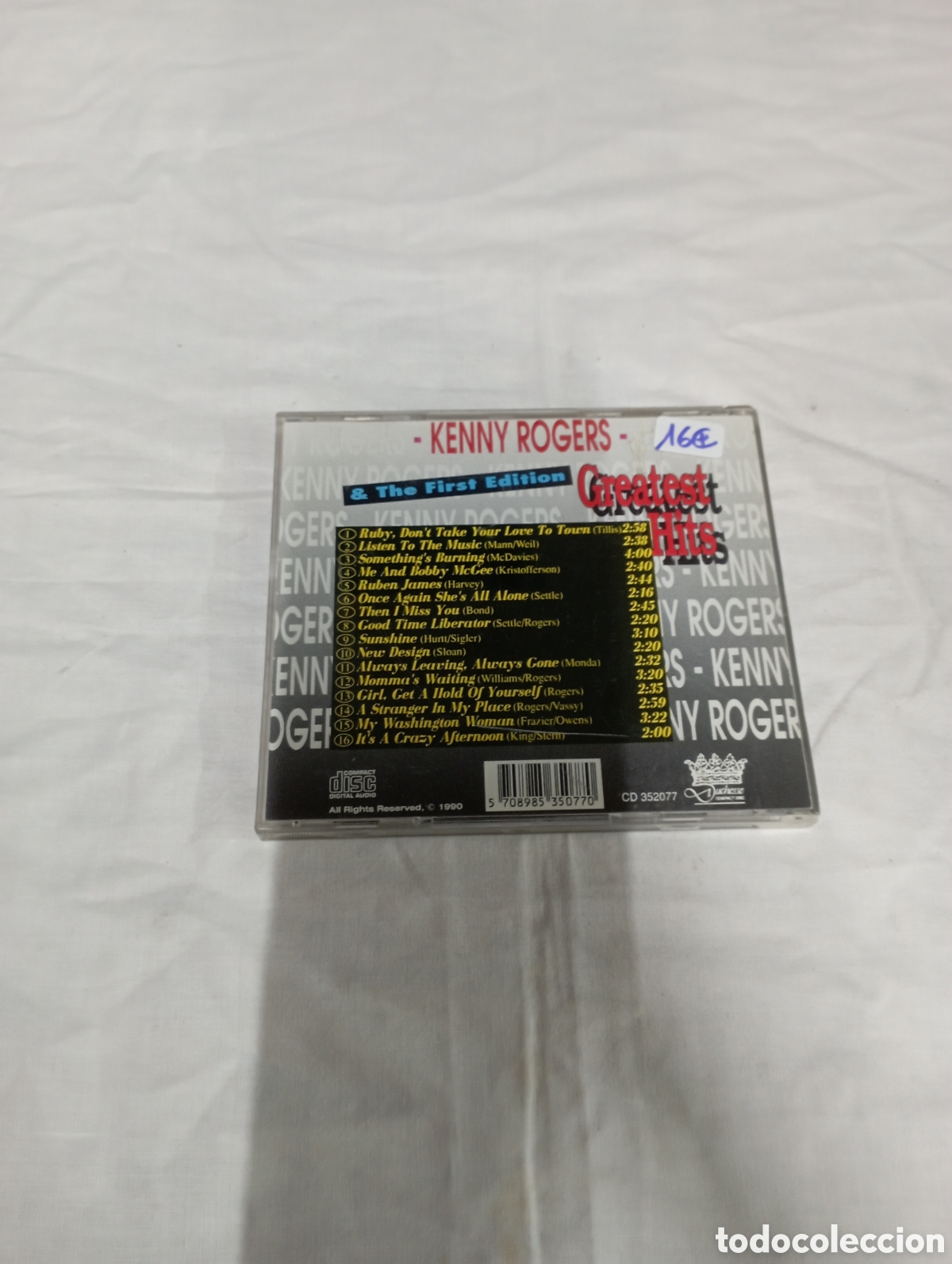CDs de m&uacute;sica: Kenny Rogers greatest hits - Foto 2