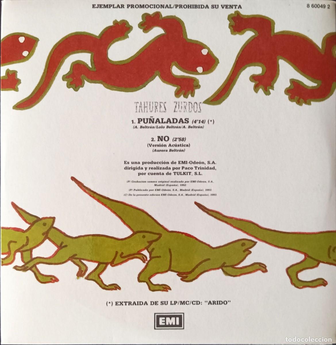CDs de m&uacute;sica: Tah&uacute;res Zurdos - Pu&ntilde;aladas (Cd single) - Foto 2