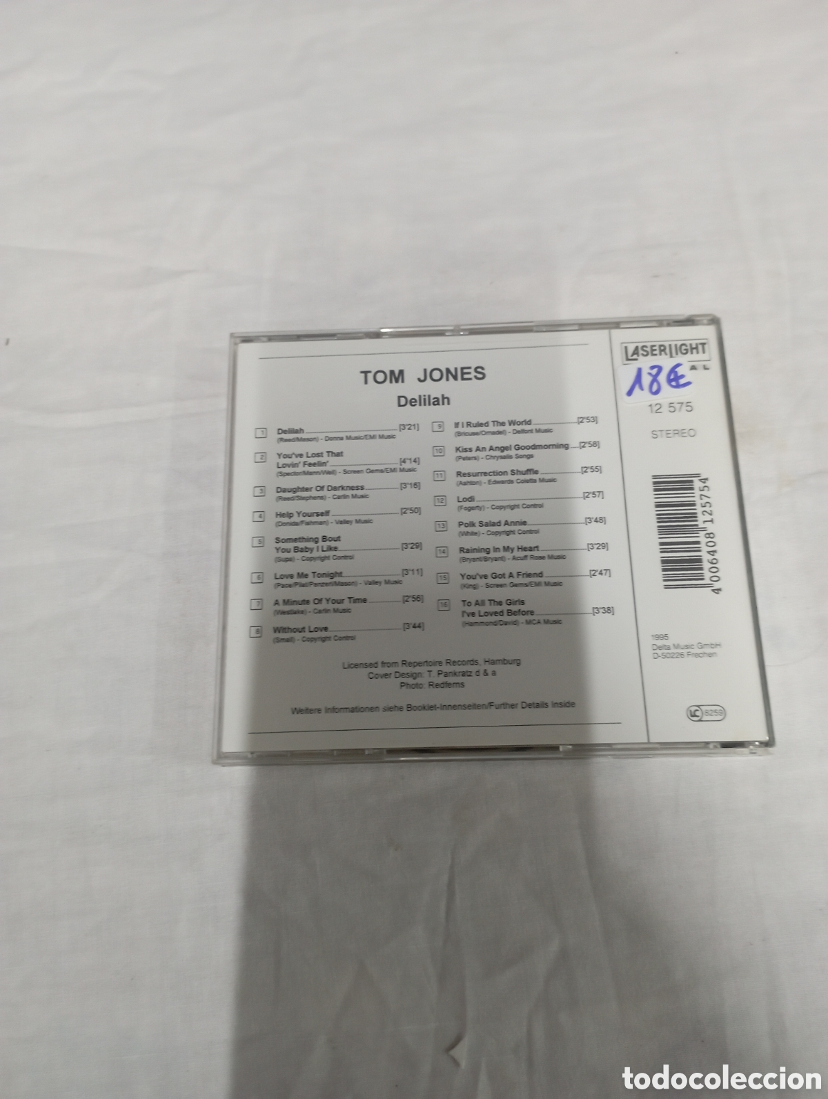 CDs de m&uacute;sica: Tom Jones delilah laserlight - Foto 2