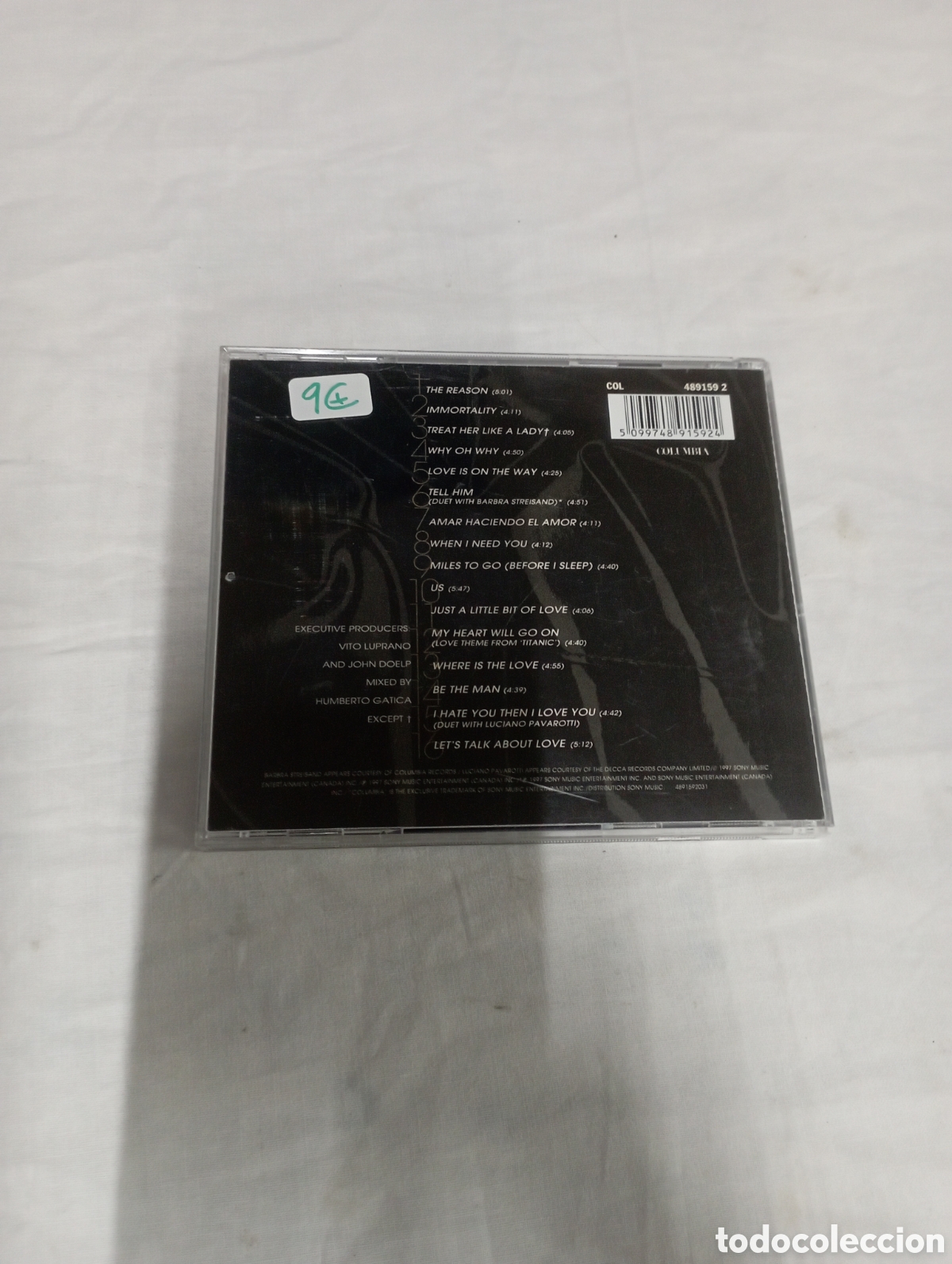 CDs de m&uacute;sica: Celine Dion lets talk about love - Foto 2