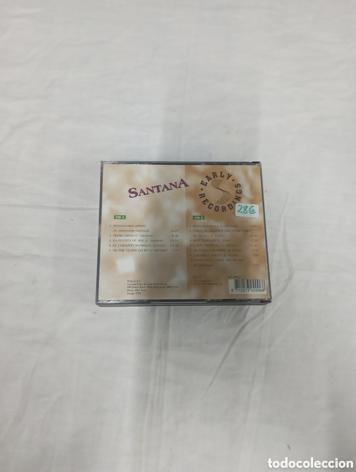 CDs de m&uacute;sica: Santana jin-go-lo-ba 2 cd - Foto 3