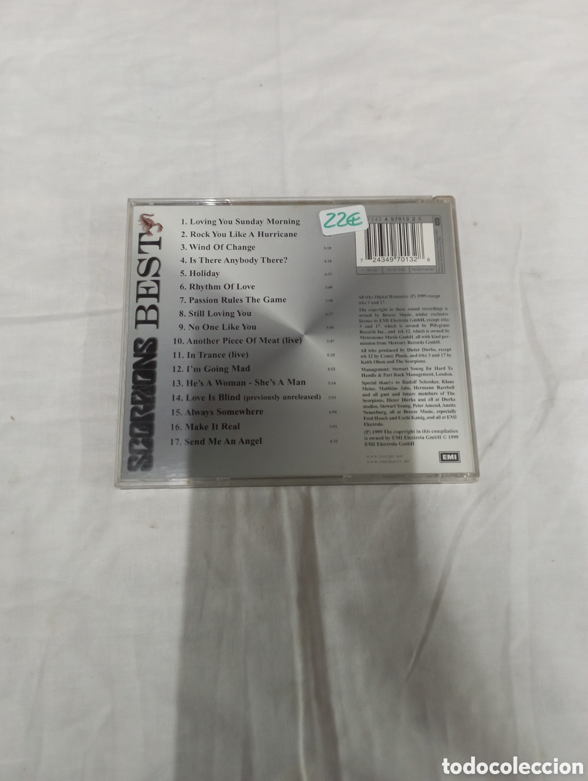 CDs de m&uacute;sica: Scorpions Best original - Foto 2