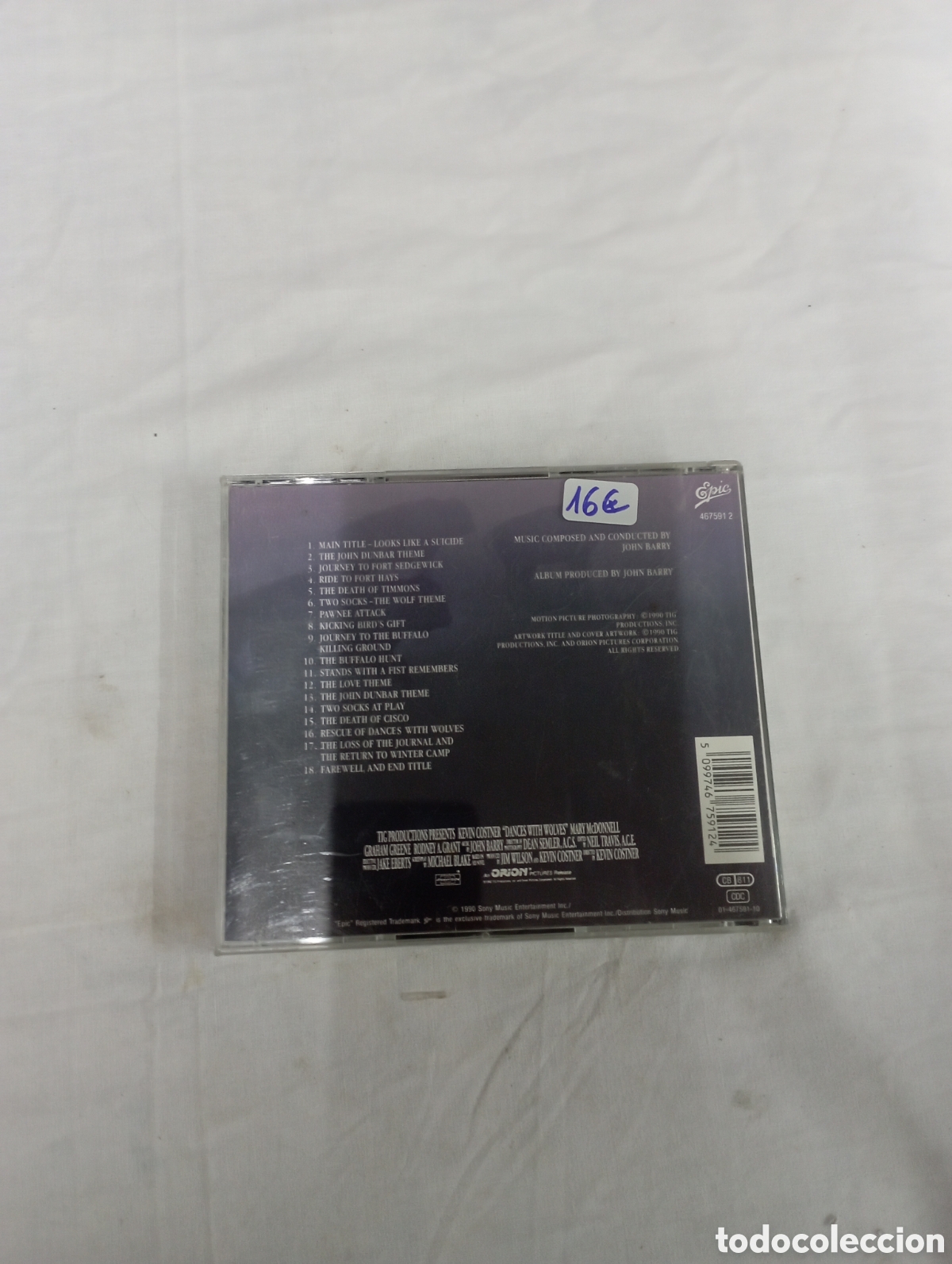 CDs de m&uacute;sica: Dance with Wolves by John Barry - Foto 2
