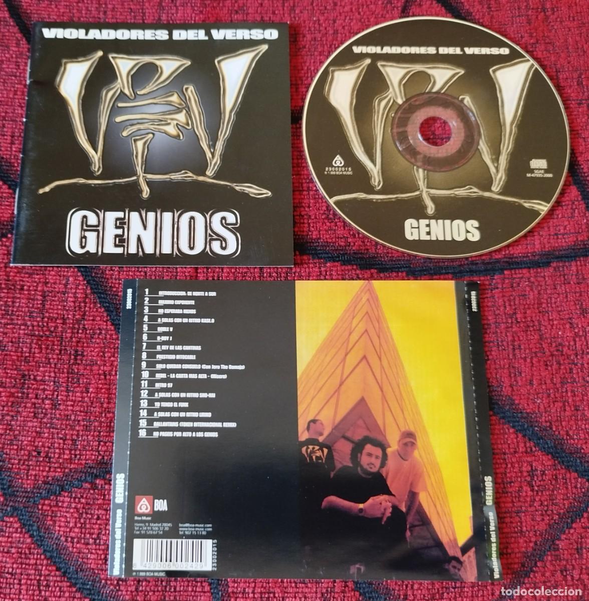 CDs de m&uacute;sica: VIOLADORES DEL VERSO ** Genios ** CD 1999 - Foto 1