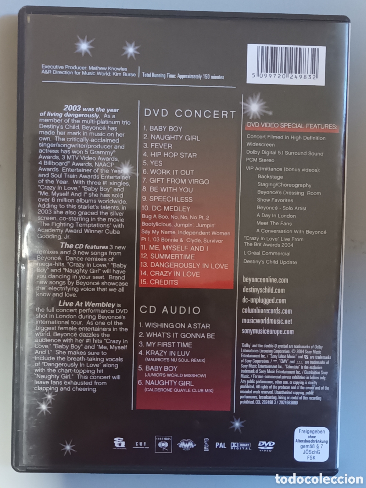 CDs de m&uacute;sica: BEYONCE live at wembley cd-dvd - Foto 2