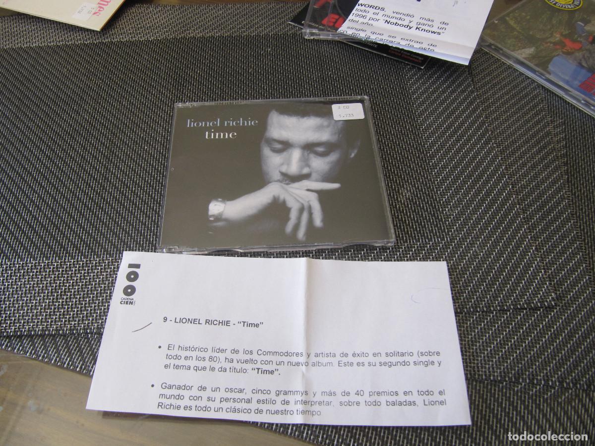 CDs de m&uacute;sica: Lionel Richie &ndash; Time CD SINGLE CADENA 100 - Foto 1