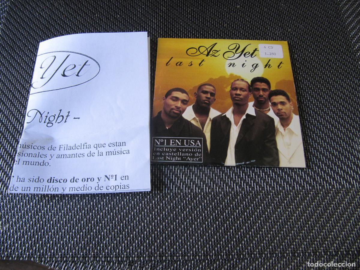 CDs de m&uacute;sica: Az Yet &ndash; Last Night CD SINGLE CADENA 100 - Foto 1