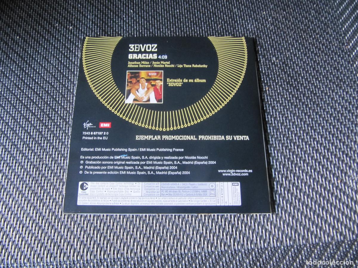CDs de m&uacute;sica: 3DVOZ / GRACIAS (SINGLE CD) - Foto 2