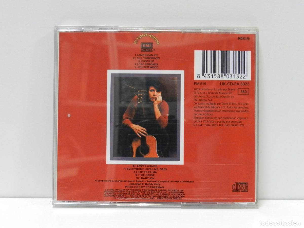 CDs de m&uacute;sica: DISCO CD. Don McLean &ndash; American Pie. COMPACT DISC. - Foto 2