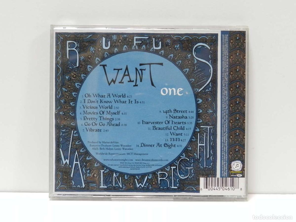CDs de m&uacute;sica: DISCO CD. Rufus Wainwright &ndash; Want One. COMPACT DISC. - Foto 2